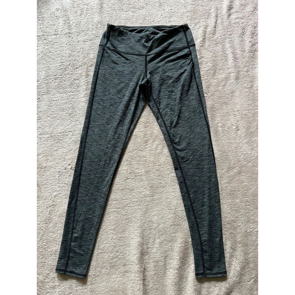 Athleta Women Chaturanga Tight Legging Pilayo Black‎ Heather Size Small
